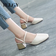 FC3 IELGY Retro Coarse Fabric Mary Jane Slippers