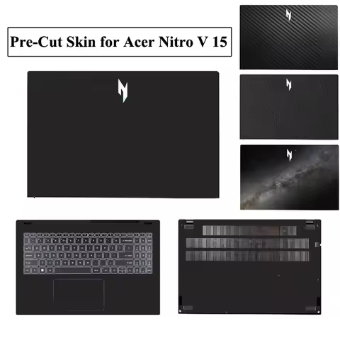 Anti Fingerprint Pre-Cut Vinyl Skin Cover Laptop Decal Sticker for Acer Nitro V 15 ANV15-41 ANV15-51