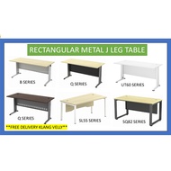 4FT, 5FT & 6FT RECTANGULAR TABLE WITH METAL LEG | OFFICE TABLE | MEJA PEJABAT (FREE DELIVERY FOR KLA