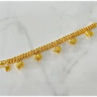 916 Gold Coco Dangling Love Bracelet