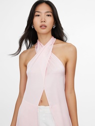 [Pomelo] เสื้อดีไซน์ผ่าสูง รุ่น Amira / Amira Slit Side Top