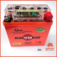 [SAME DAY DELIVERY] KOYOKO BATTERY YB5-BS LC135V1 EX5 starter KRISS starter NOUVO CT100 CT110 MR1
