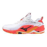 Mizuno Wave Stealth NEO 2 handball Shoes in White, Black, and Orange - Various Sizes 2E indoor