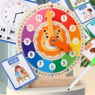 Baapaang - Cute Wooden Clock Board Educational Toy/ for Children Wooden Clock Wooden Clock/
