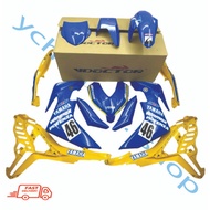 YAMAHA Y16 Y16ZR Y16 ZR DOCTOR NEW DESIGN 2024 SPOON COVER SET STICKER TANAM STRIPE SIAP TAMPAL