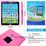 Electronic Tablet Pad Multifunctional Touch Plate Learning Alphabets Numbers ABC Pre-School Pad Educ