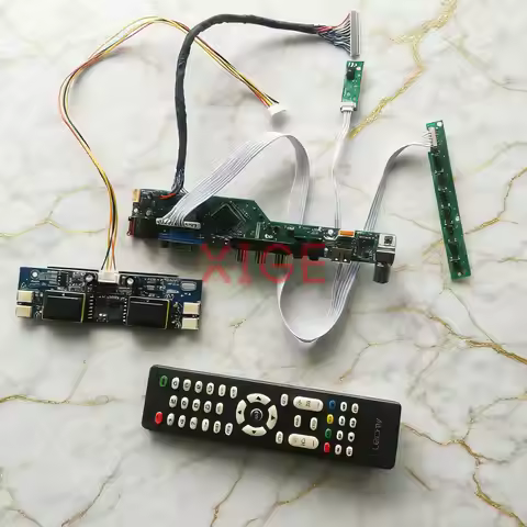 For CLAA170ES01 CLAA170EA07 LTD170LL1SG TD170WGC Matrix Drive Board DIY Kit HDMI+VGA+AV+USB 1280x102