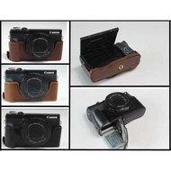PU Leather Case camera bag cover For Canon Mark II G5XII G5X2 G5XM2 G5X protector shell with bottom 