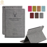 For iPad 9.7 2017 2018 Case A1822 A1893 PU Leather Deer Pattern Flip Smart Cover