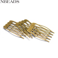 20pcs Iron Hair Comb Findings Antique Bronze 25x39x1mm