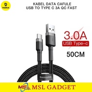Baseus Short USB Type C Powerbank Cable 3A 50CM QC Fast Charging