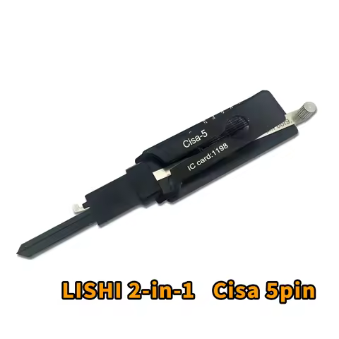 LISHI 2in1 CISA Pick%Hook Tool Locksmiths Tool Door Lock open Precision