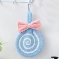 GRATIS ONGKIR - H6390 Handuk Gantung Motif Lolipop / Lap Tangan Bulu Tebal Lucu / Handuk Wastafel Ae