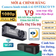 ONTEKCO V9 dash cam live view on FHD phone Road, speed, collision warning,\Q3 \ X94 \ F3