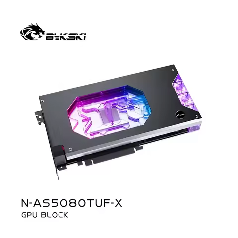 Bykski GPU Block For ASUS TUF RTX 5080 O16G GAMING , Graphics Card Water Cooler , PC Water Cooling R