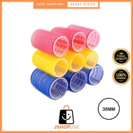 PROFESSIONAL Hair Styling Roller/ Hair Curler 36MM (RANDOM COLOUR) - 6PCS (BB)