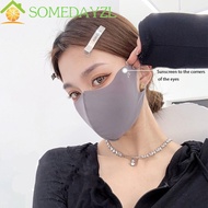 SOMEDAYMX Face Cover, Face Mask Summer Ice Silk Mask, Breathable Face Scarves UV Protection Sunscreen Veil Face Gini Mask Riding