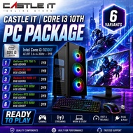 Intel Core i3 Gaming PC Package GTX750 Ti RX580 RX9060 XT RTX3050 RTX5050 RTX5060