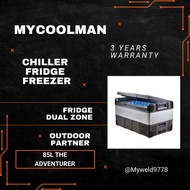Mycoolman 85L The Adventurer - Dual Zone Portable Fridge Freezer DC Chiller