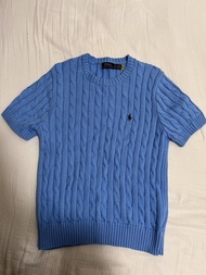 Polo Ralph Lauren 藍色短袖針織衫