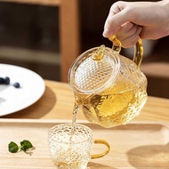 Domura Glass Teapot Heat Resistant Filter Flame Infuser Teapot 600ml - HM5