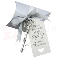 【Fast delivery】50/30/20/10pcs Key Bottle Opener with Tags Wedding Anniversary Souvenir and baptismal
