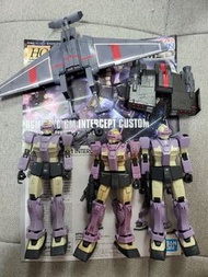 高達模型 HG HGUC GTO 吉姆 GM  PB 限定 飛行傘裝備 rgm-79kc intercept custom 導彈裝備 所見所得 共四個ITEM