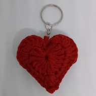 Keychain hati Love keychain Keychain handmade Keychain crochet Crochet Keychain