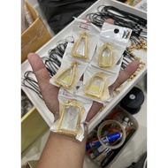 Beige Buddha Amulet Frame Laser Gold Work