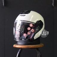 Nolan N405 Nolan Italy N Com N40-5 Metal White Glossy Half Face Helmet