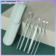 PUCOOL 6 Pcs Ear Cleaner Kits Earpi Stis Earwax Remover Ear Pi Cleaning Ear Cleanser Spoon Earpi Bea