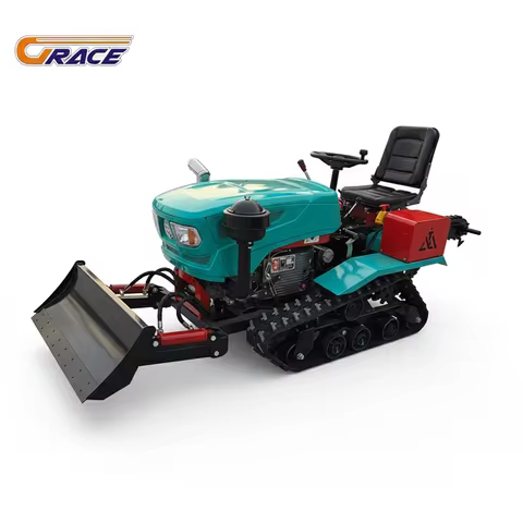 Customize All Terrain Crawler Tractor 25HP 35HP 45HP Agricultural Track Tractor For Mountainous Area