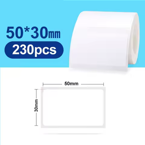 Niimbot B21 B1 B3S 50x30mm 40x30mm 50x50mm 50x80mm label sticker Waterproof WhiteThermal Label Paper