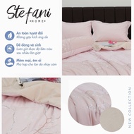 Bộ 5 món drap áo gối kèm mền Stefani - ST200048 - Bộ chăn ga gối cotton 1m6x2m 1m8x2m