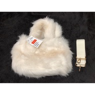 White fluffy bag