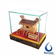 Miniatur Rumah Adat Suku Dayak Kalimantan