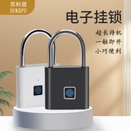 Outdoor Waterproof Fingerprint Padlock Smart Electronic Small Lock Fingerprint Outdoor Warehouse Doo