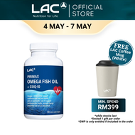 [Expiry Apr 2027] LAC Primax Omega Fish Oil + CoQ-10 (120 enteric coated softgels)