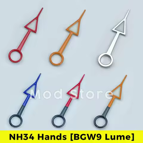 NH34A GMT Hands SKX SSK Mod BGW9 Lume 4-hand for NH34 Explorer II Red Orange Blue lFAIvOb7