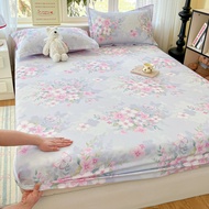 Beautiful Flower 100% Cotton Bedsheet Coquette Soft Skin-Friendly Cotton Mattress Cover Pastoral Sty