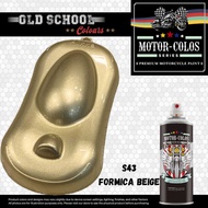 MOTOR-COLOS S43 FORMICA BEIGE METALLIC COLOUR AEROSOL SPRAY PAINT 400ML / MOTORCYCLE COLOR