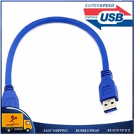 (30 CM) USB 3.0 A Male to Micro B Male Cable Blue 6FT 6Feet