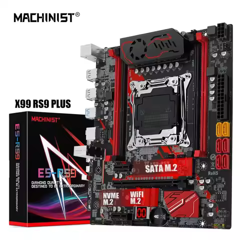 MACHINIST RS9 X99 Motherboard, Support, Xeon, E5 V3, V4, LGA, 2011-3 CPU Processor DDR4 RAM Four cha