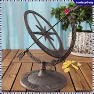 [tenlzsp0] Desktop Armillary Sundial Ornament Sundial Globe Craft Cast Iron Decoration for Apartment