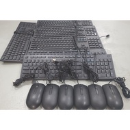 DELL Mouse and Keyboard Combo Set Like New Wired Good Condition