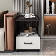 Get 7% coupon+ e Side Table Household Storage Rack Bedside Side Cabinet Sofa Side Cabinet Living Roo