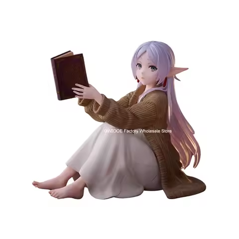 Original Genuine TAITO Frieren: Beyond Journey's End 13cm Frieren Sitting Posture Figures Collection