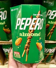 Lotte Pepero Almond & Chocolate Biscuit Stick 4 x 32g