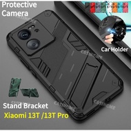 Xiaomi 13T Pro 2023 Shockproof Phone Case For Xiaomi 13T 13 T T13 13TPro Xiaomi13T Pro 2023 Casing 3D Armor Stand Holder Protection Bracket Hard Back Cases Cover