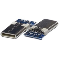 Welding Wire TYPE Test Male Head USB2.0 TYPE-C Male Head 8p with PCB Board Welding Wire TYPE Interfa